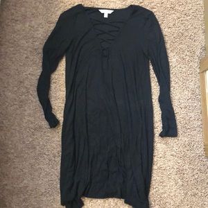 American Eagle black knit dress XS